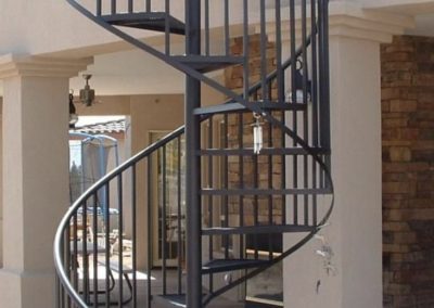 metal & aluminum spiral staircase railings