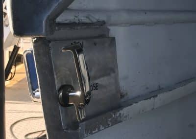 boat door handle repair welding vancouver cedric marina 3