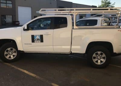 white chevy colorado truck rack left side view june 2019 2