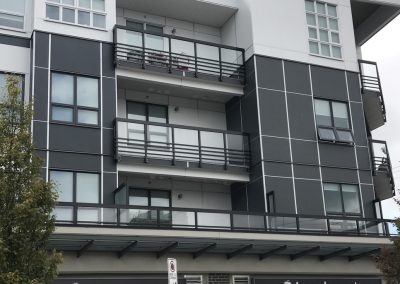 metal & aluminum & glass balcony railings