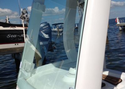 boat headache glass railings