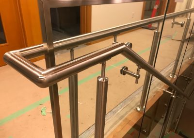 glass railings stair
